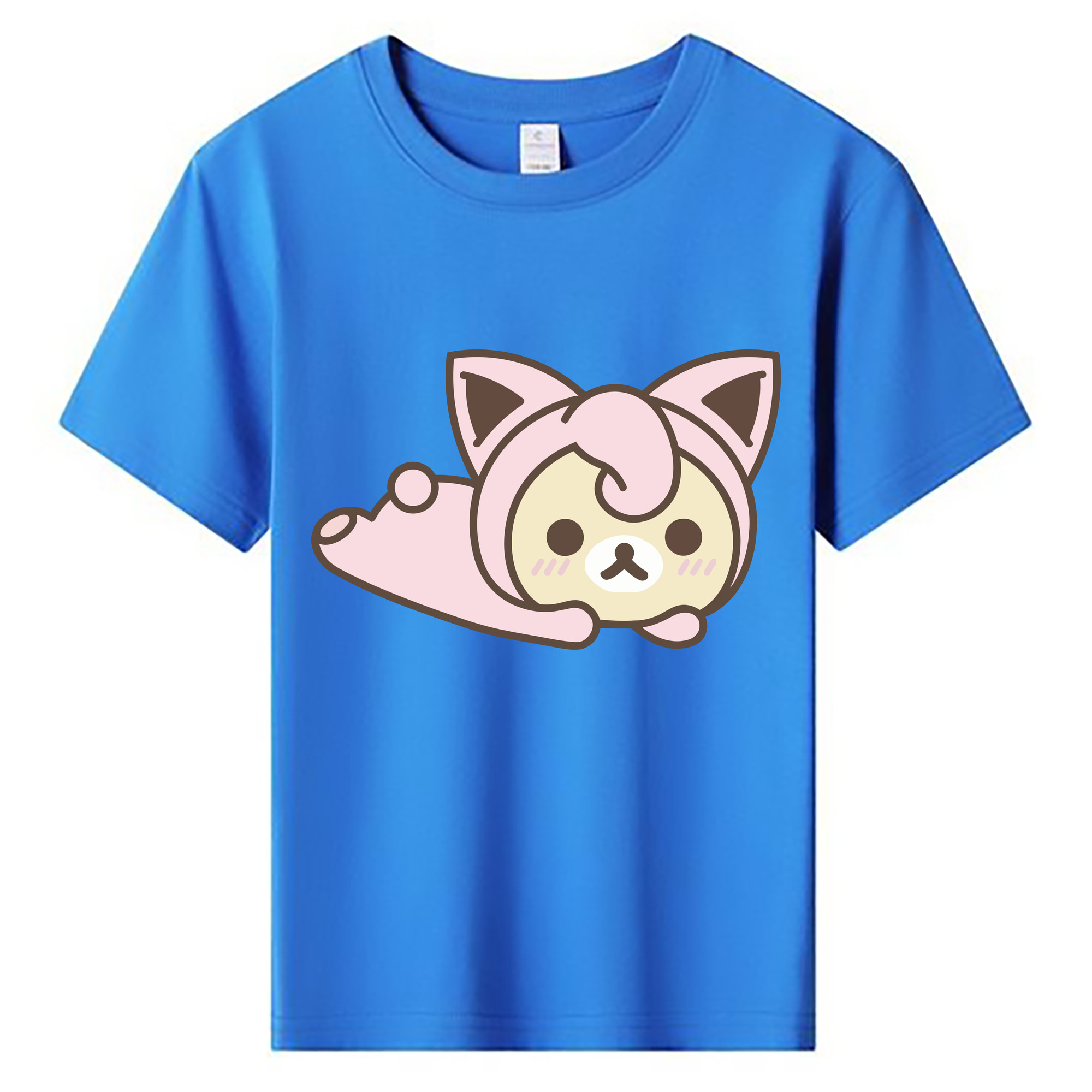 （画像用） リラックマ リラックマ キイロイトリ Rilakkuma Korilakkuma Kiiroitori 綿100％キッズTシャツ（フロントプリント）